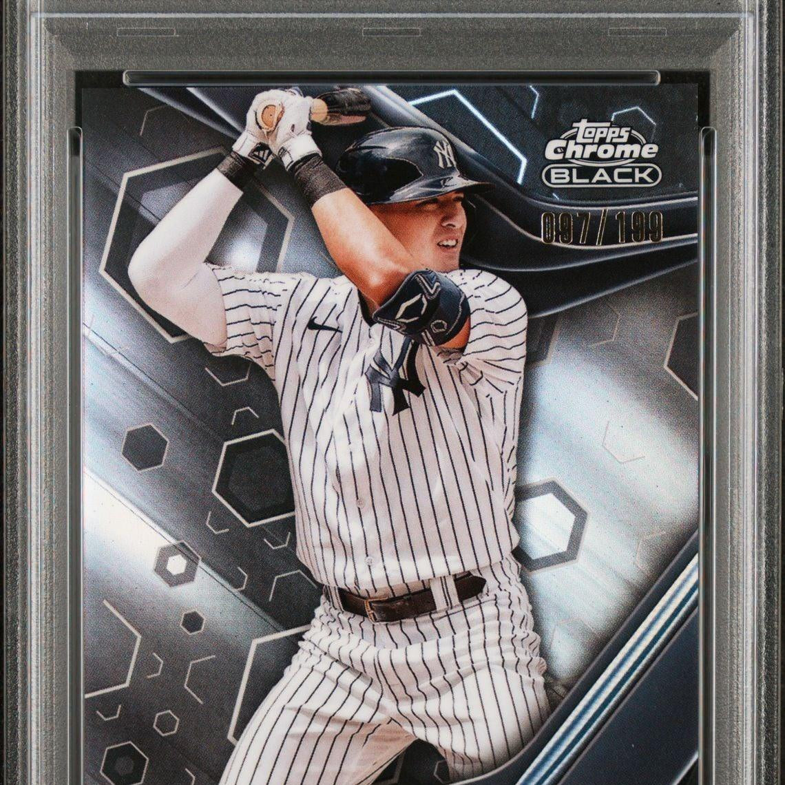 2023 Topps Chrome Black Refractor #76 Anthony Volpe Rookie PSA 9 - LoCo Collectables
