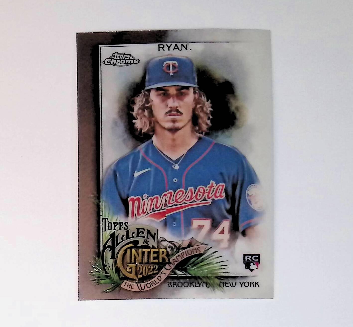2022 Topps Allen and Ginter Chrome #170 Joe Ryan Rookie - LoCo Collectables
