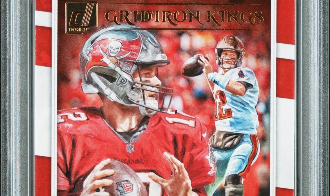 2020 Panini Donruss Gridiron Kings Tom Brady Buccaneers football card PSA 10