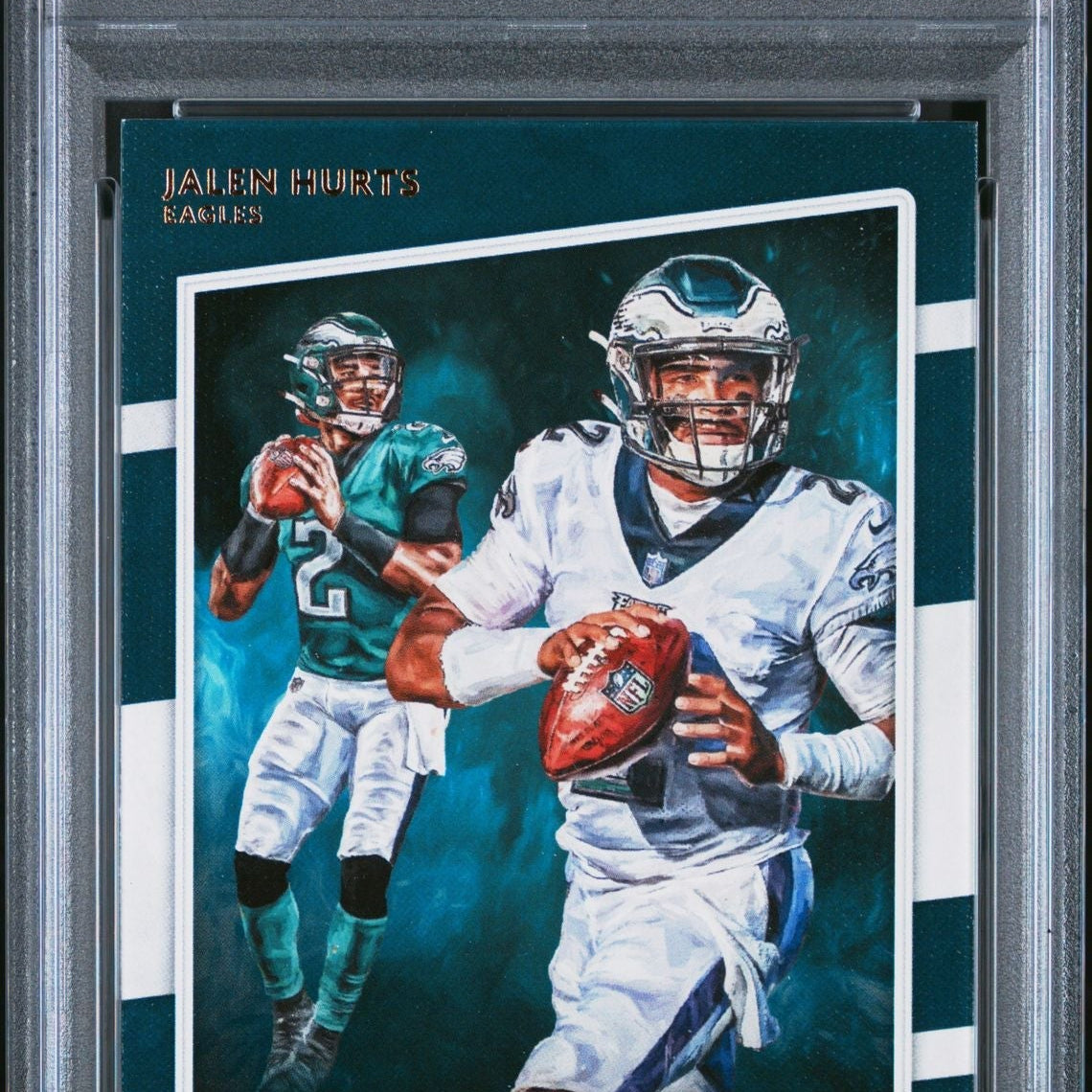 2020 Panini Donruss Jalen Hurts Gridiron Kings rookie card graded PSA 10
