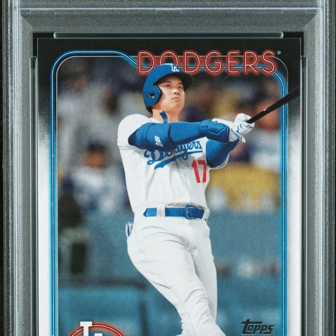 2024 Topps Shohei Ohtani Dodgers baseball card, PSA graded Gem Mint 10, #500.