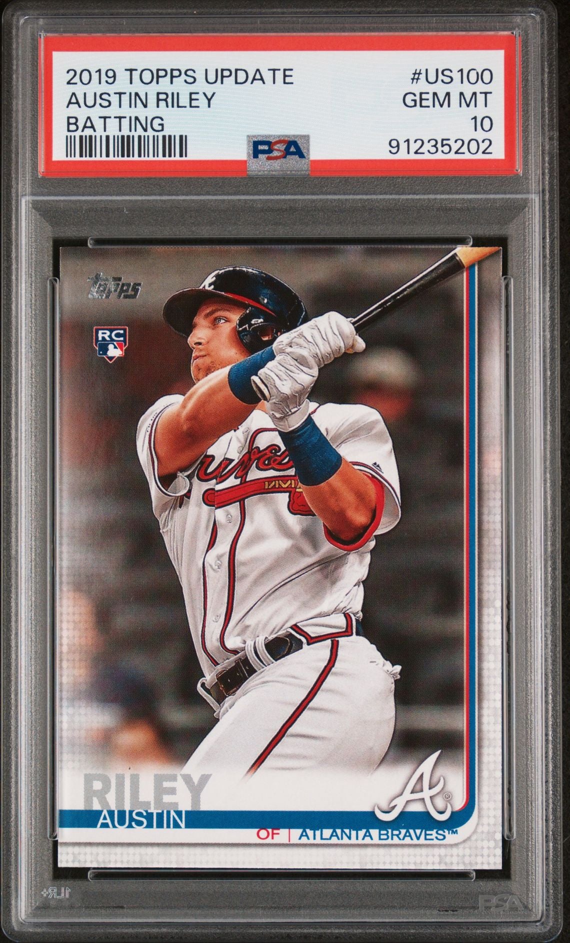 Austin Riley 2019 Topps Update #US100 (Rookie Card) PSA 10 GEM MINT - LoCo Collectables