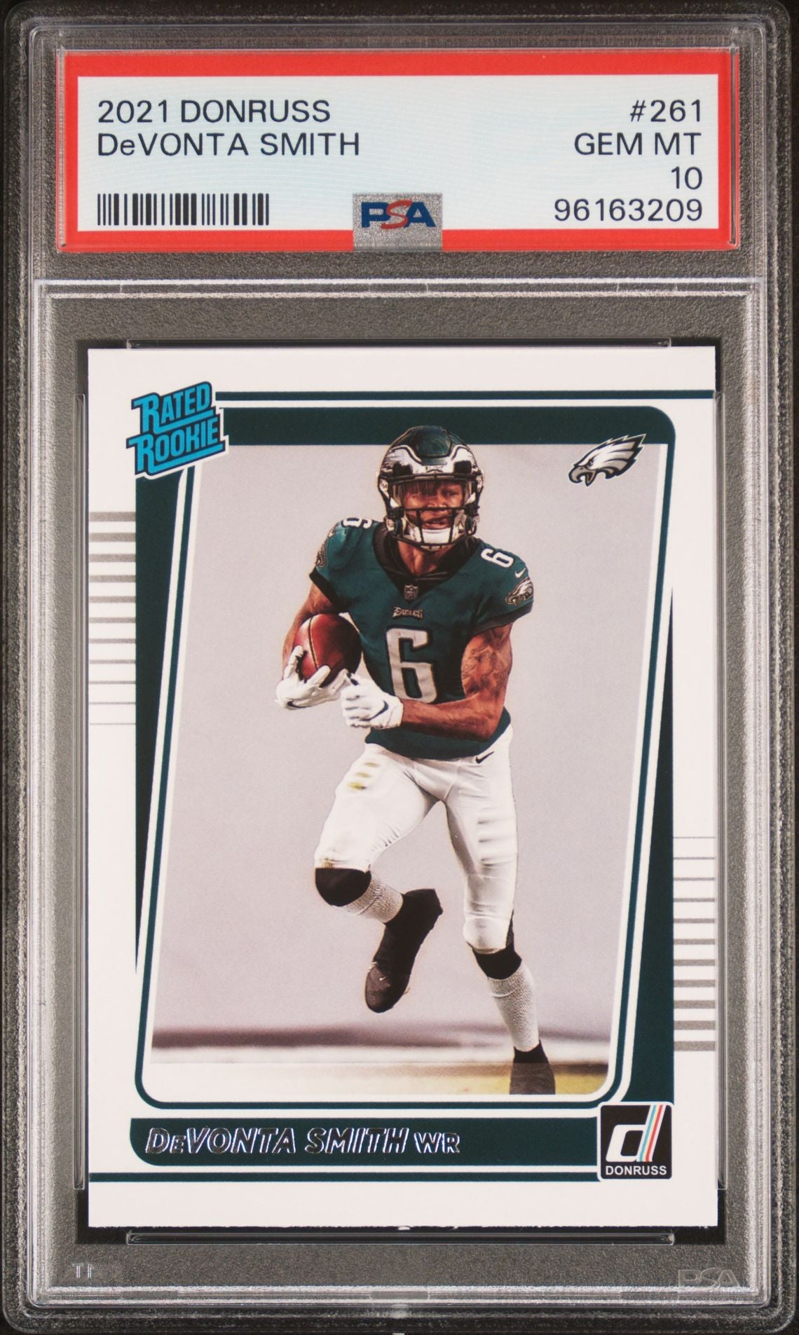 2021 Donruss #261 DeVonta Smith Rated Rookie PSA 10 GEM MINT - LoCo Collectables