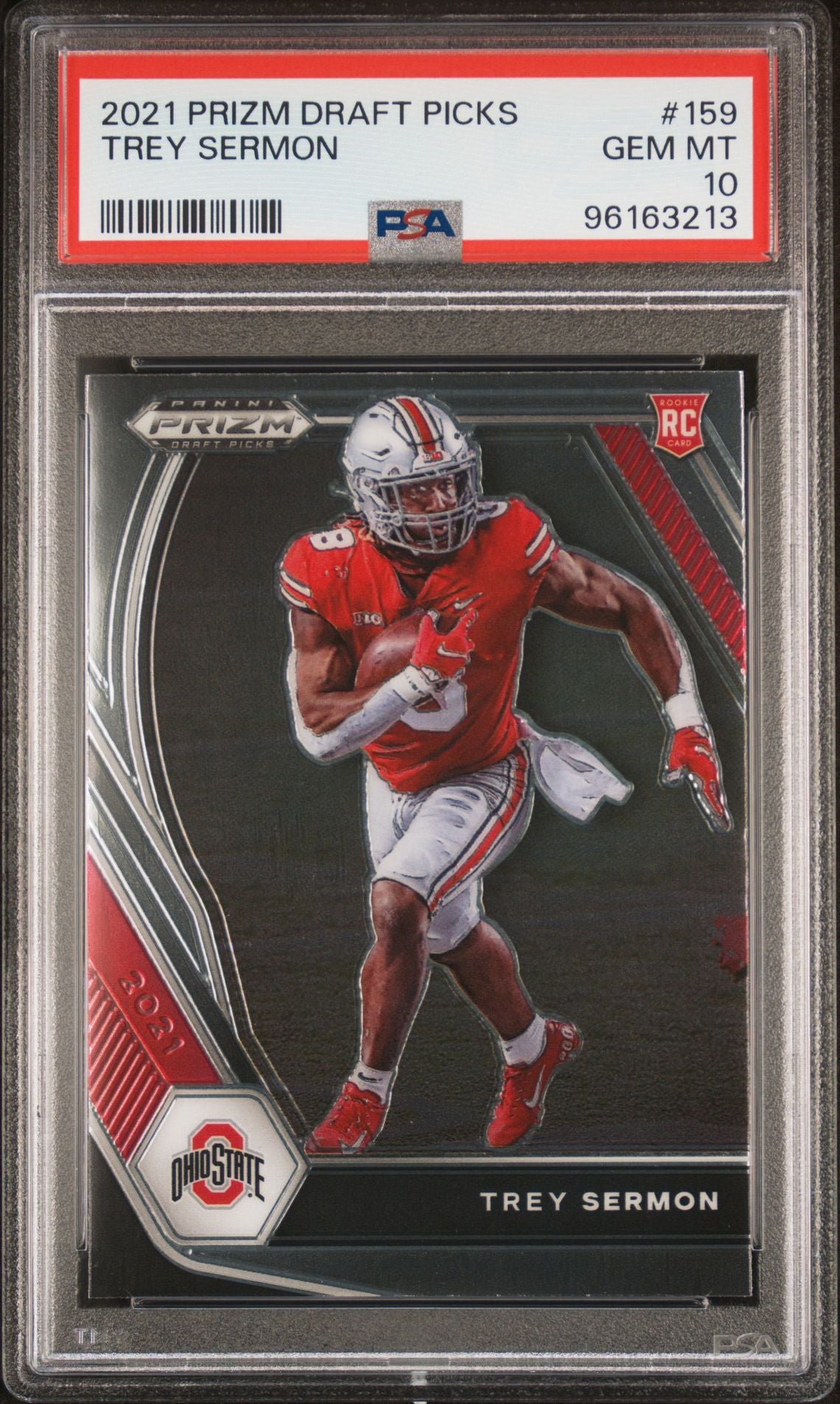 2021 Panini Prizm Draft Picks #159 Trey Sermon Rookie PSA 10 GEM MINT - LoCo Collectables