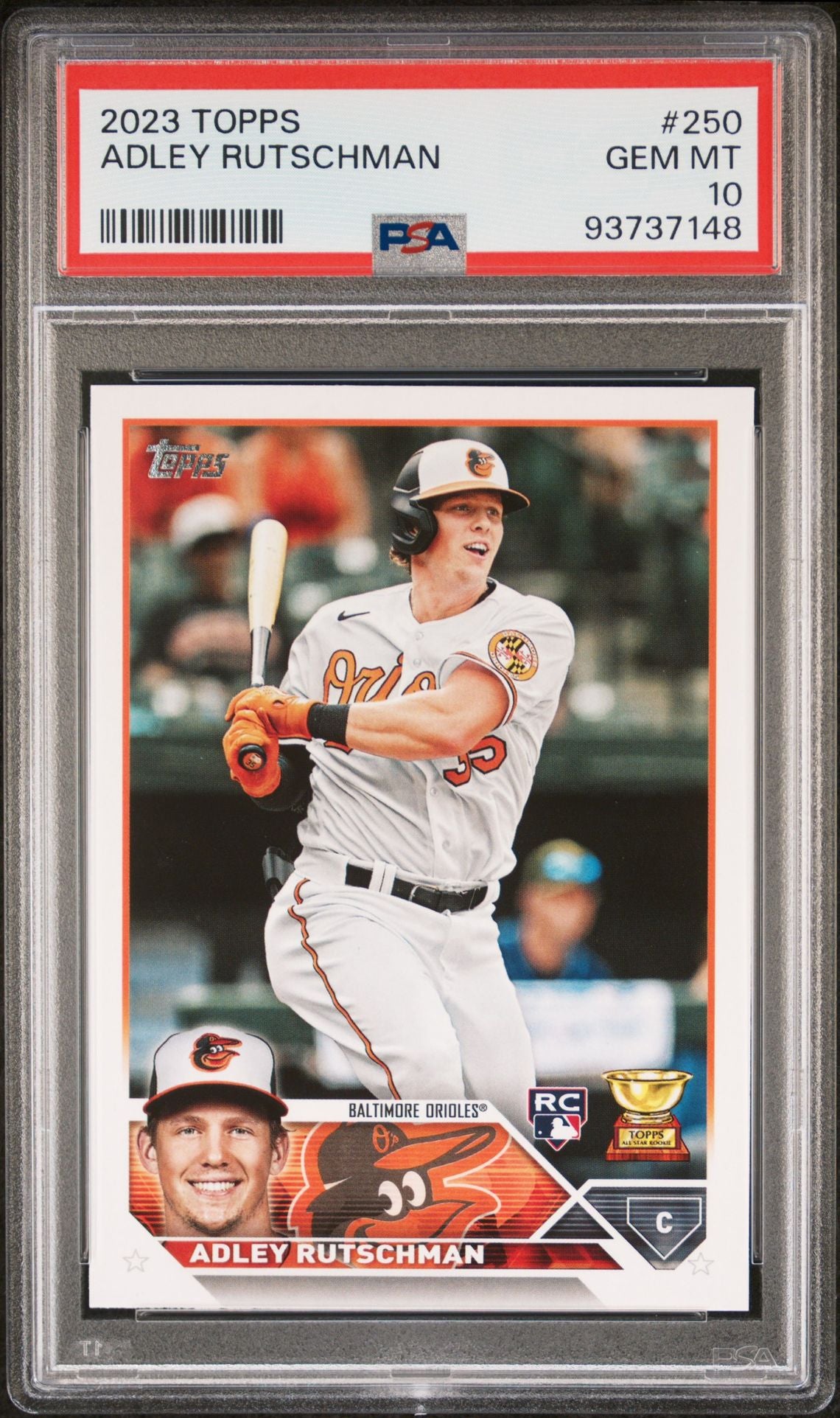 Adley Rutschman 2023 Topps #250 (Rookie Card) PSA 10 GEM MINT - LoCo Collectables