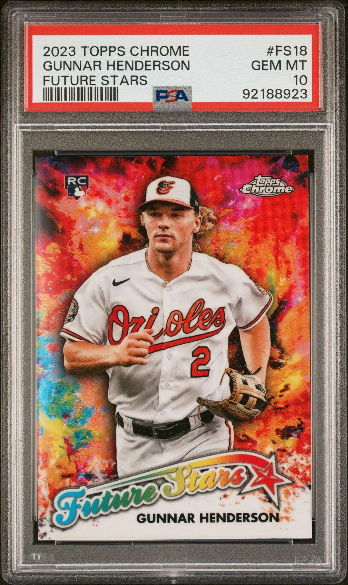 Gunnar Henderson 2023 Topps Chrome Future Stars #FS-18 (Rookie Card) PSA 10 GEM MINT - LoCo Collectables