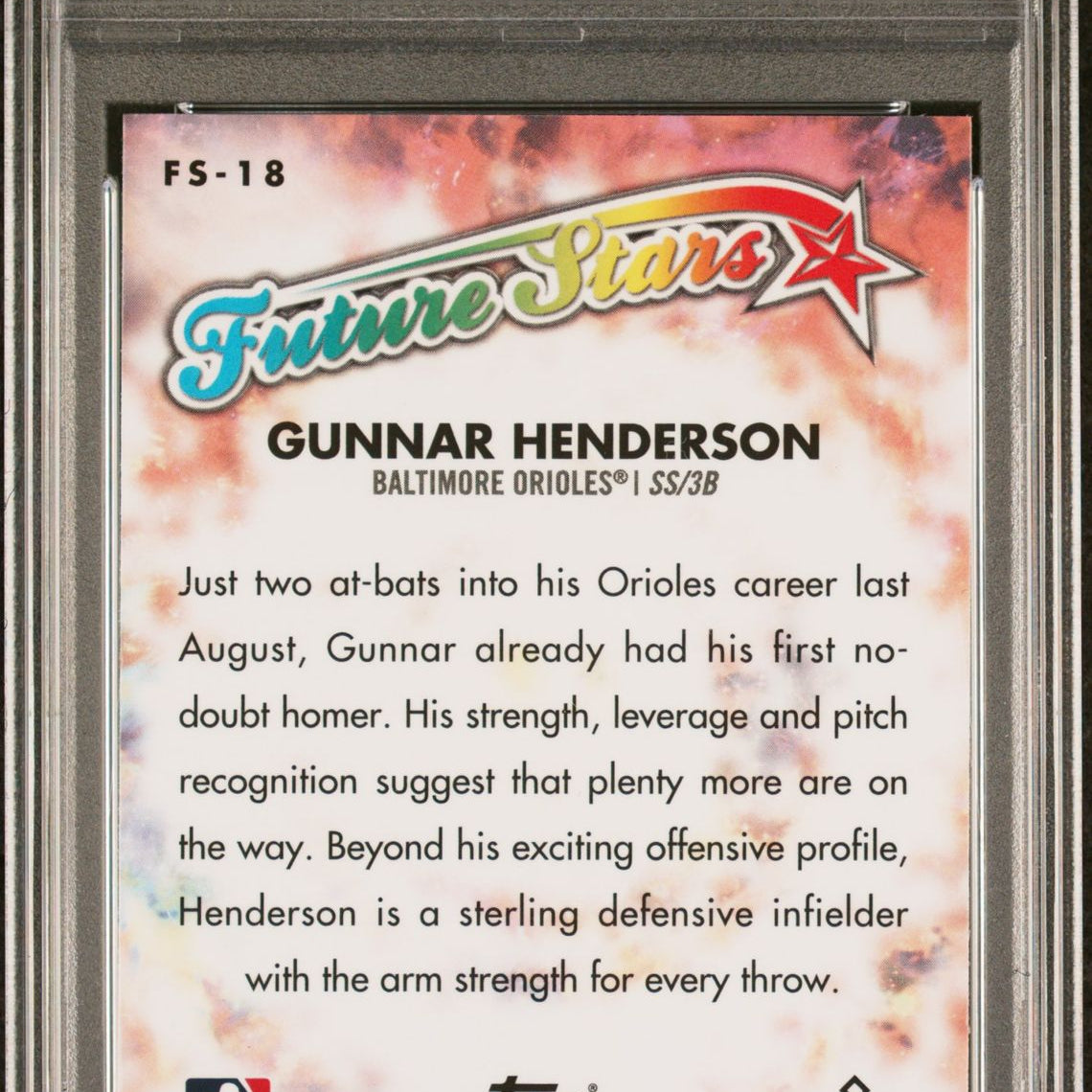 Gunnar Henderson 2023 Topps Chrome Future Stars #FS-18 (Rookie Card) PSA 10 GEM MINT - LoCo Collectables