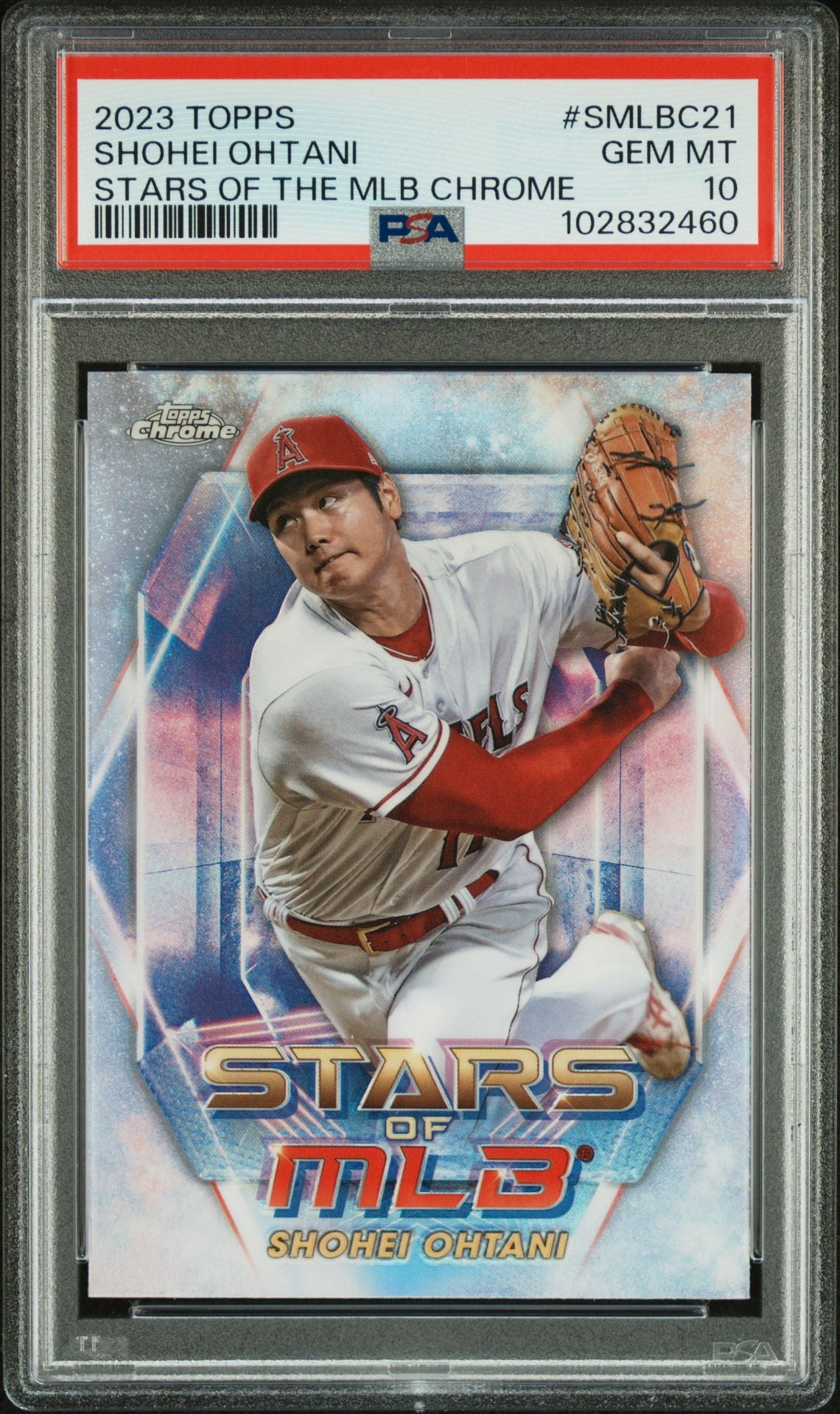 2023 Topps Stars of MLB Chrome #SMLBC-21 Shohei Ohtani PSA 10 - LoCo Collectables