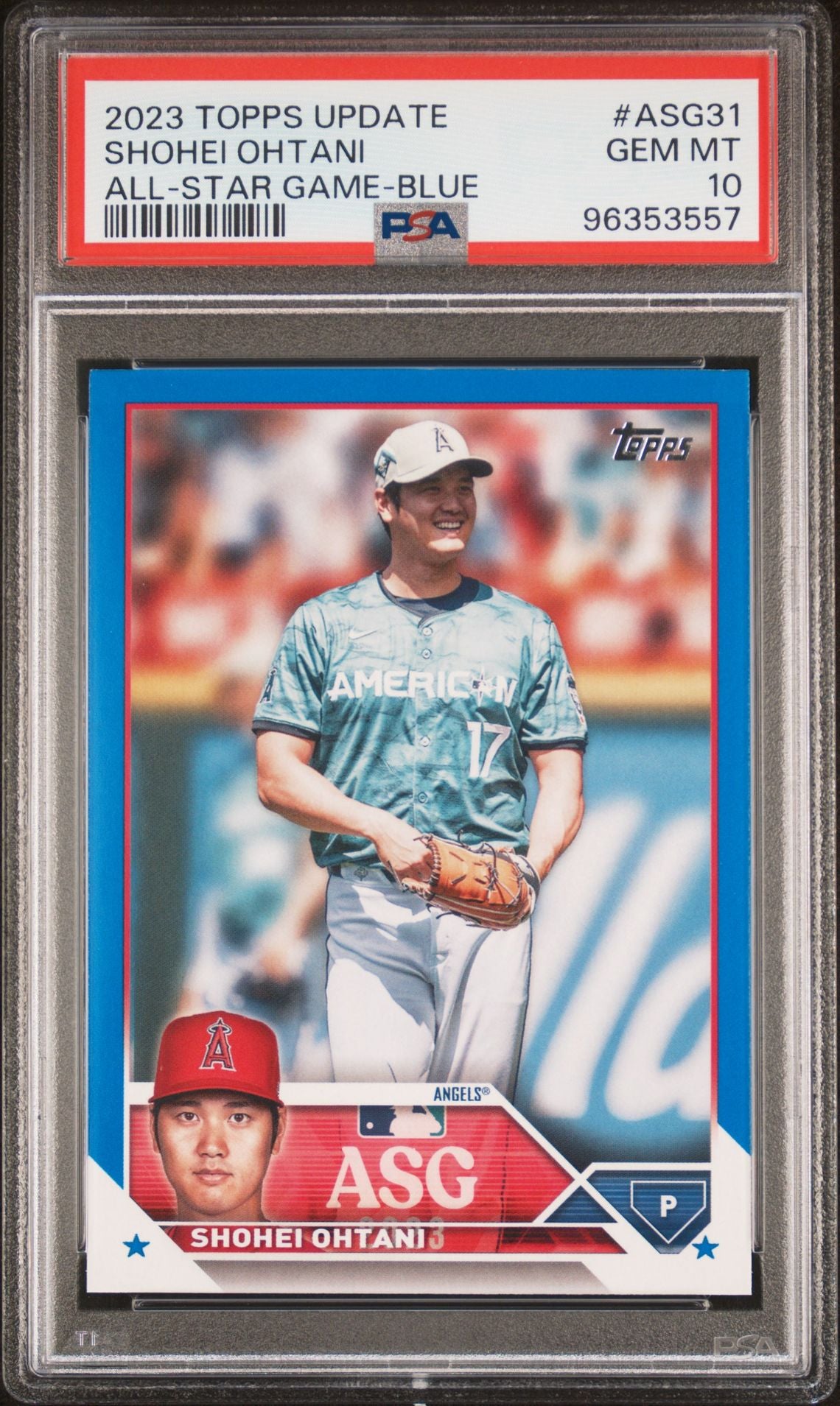 2023 Topps Update All-Star Game Blue #ASG-31 Shohei Ohtani PSA 10 GEM MINT - LoCo Collectables