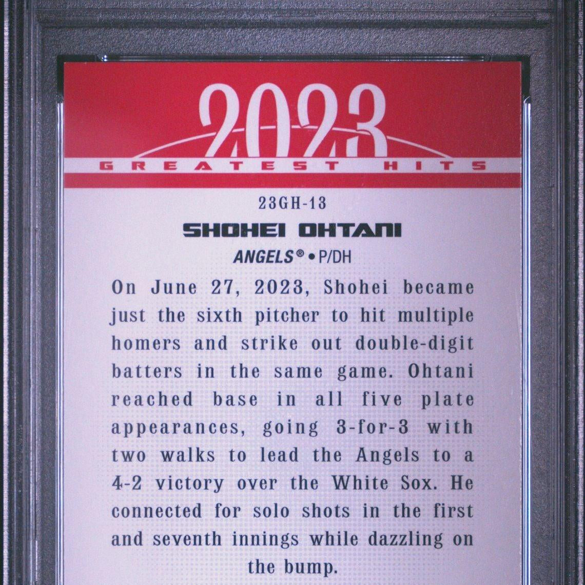 2024 Topps 2023 Greatest Hits #23GH-13 Shohei Ohtani PSA 10 - LoCo Collectables
