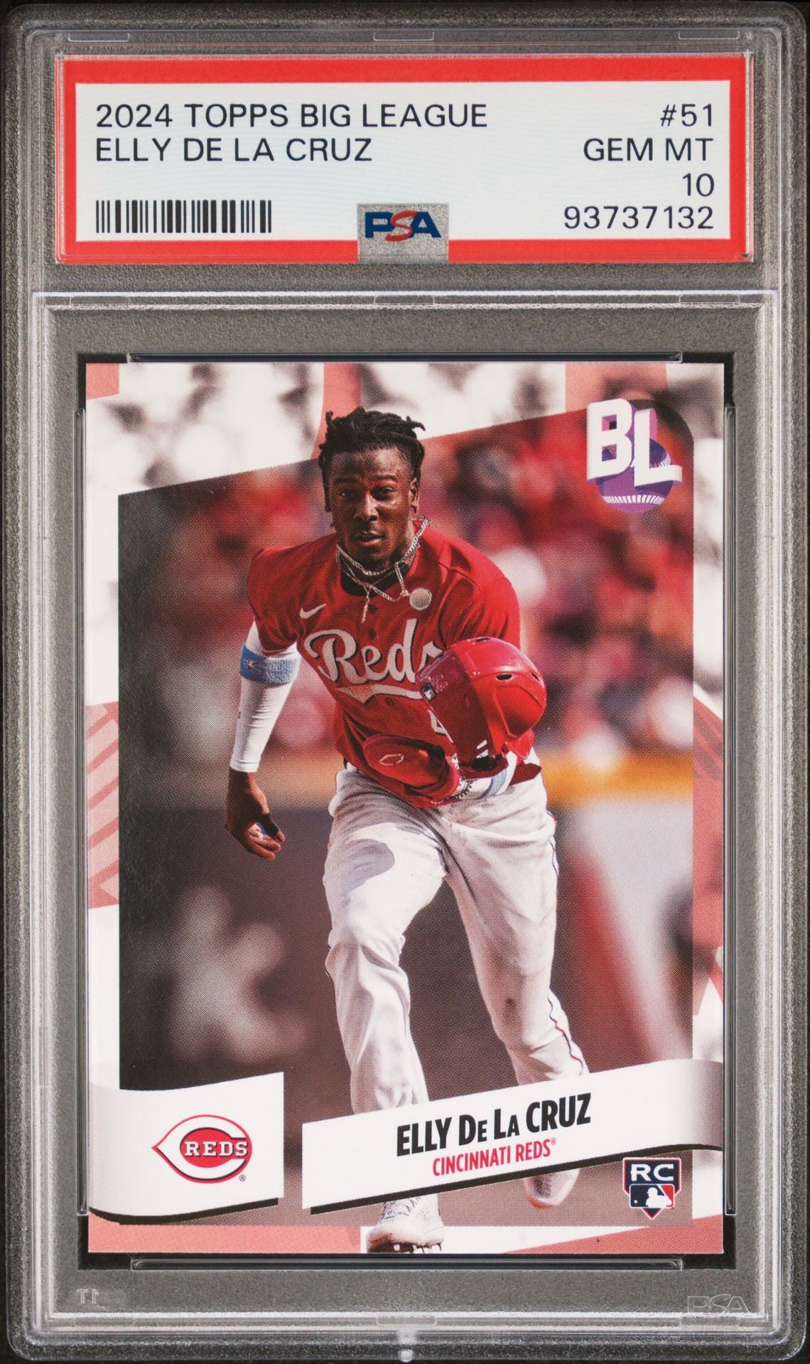 Elly De La Cruz 2024 Topps Big League #51 (Rookie Card) PSA 10 GEM MINT - LoCo Collectables