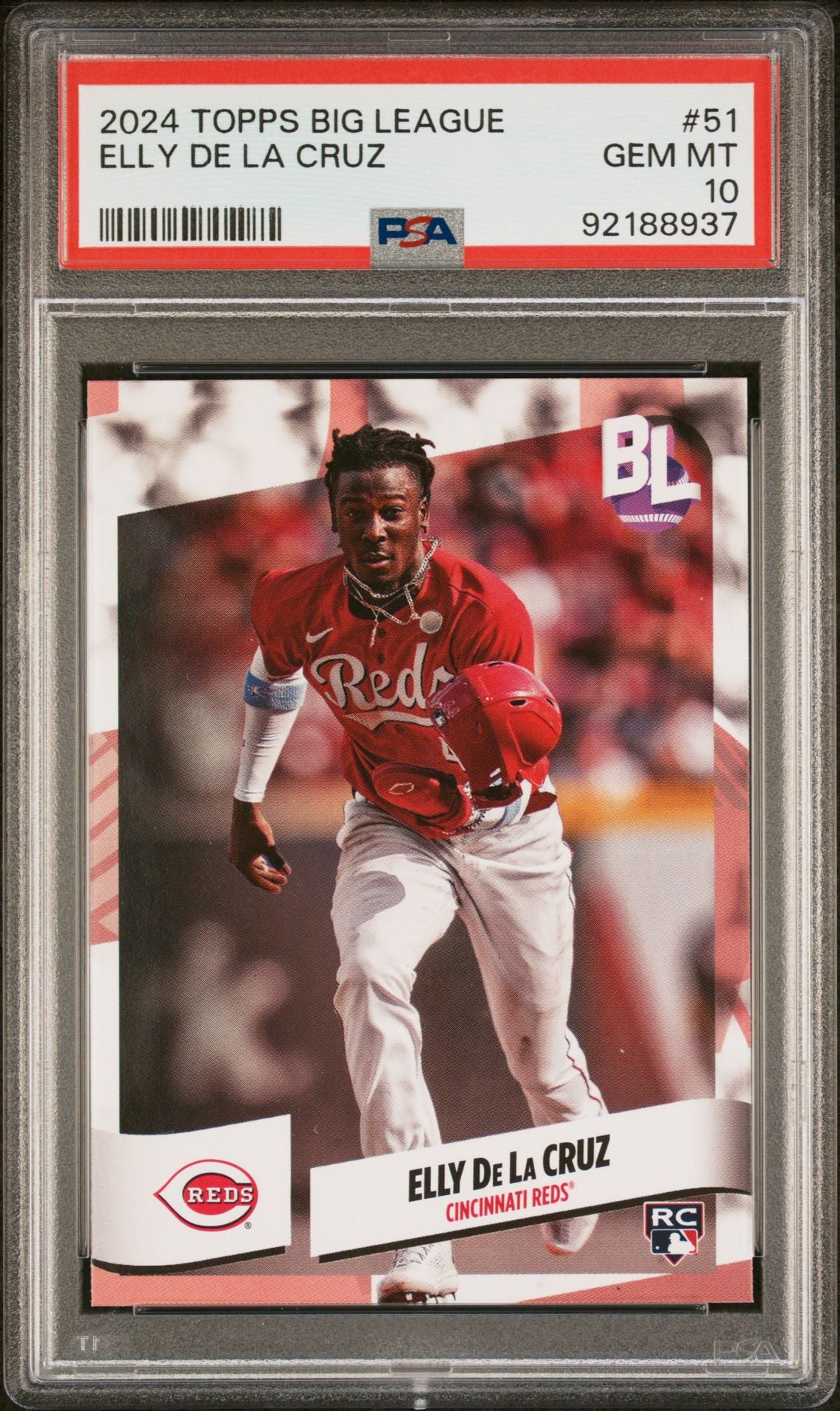 Elly De La Cruz 2024 Topps Big League #51 (Rookie Card) PSA 10 GEM MINT - LoCo Collectables