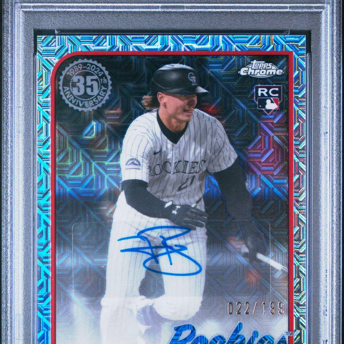 2024 Topps Update 1989 Topps Silver Pack Chrome Autograph #T89CU-BEC Jordan Beck Rookie PSA 9 - LoCo Collectables