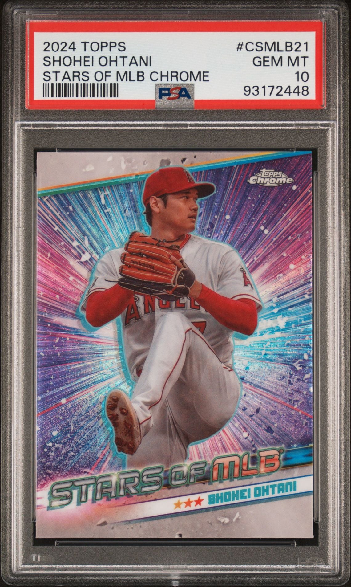 Shohei Ohtani 2024 Topps Stars of MLB Chrome #CSMLB-21 PSA 10 GEM MINT - LoCo Collectables