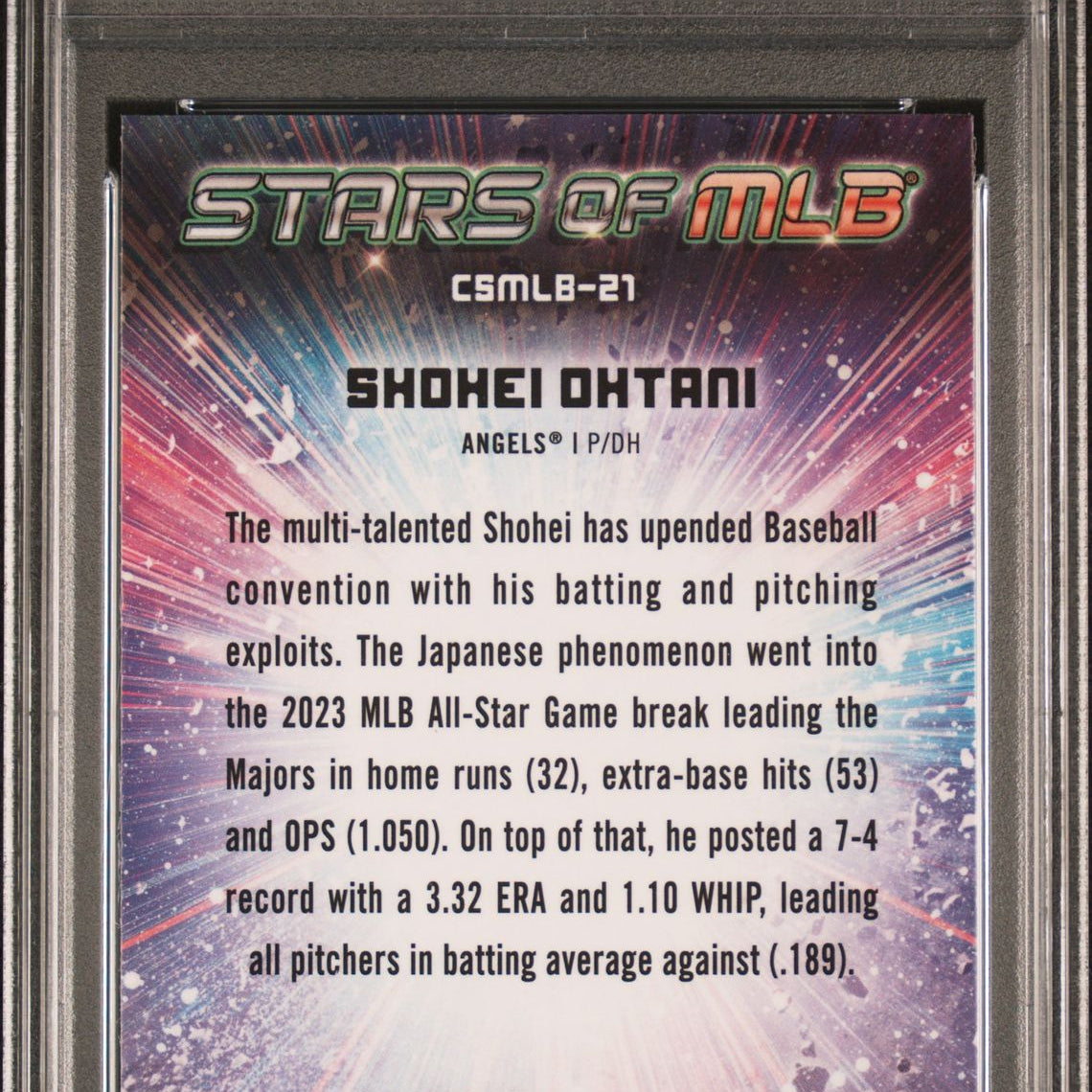 Shohei Ohtani 2024 Topps Stars of MLB Chrome #CSMLB-21 PSA 10 GEM MINT - LoCo Collectables