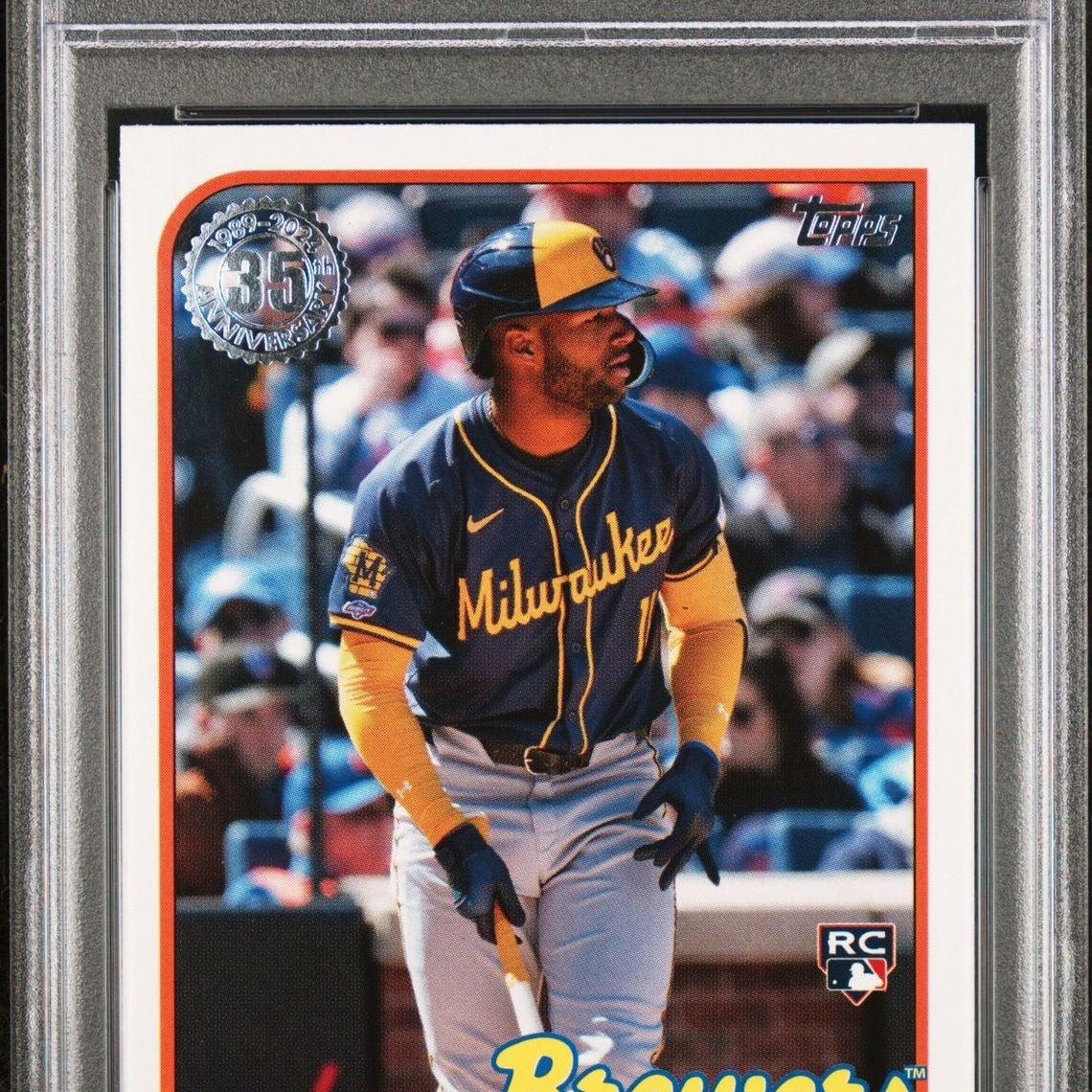 2024 Topps Update 1989 Topps Baseball #89US-44 Jackson Chourio Rookie PSA 9 - LoCo Collectables
