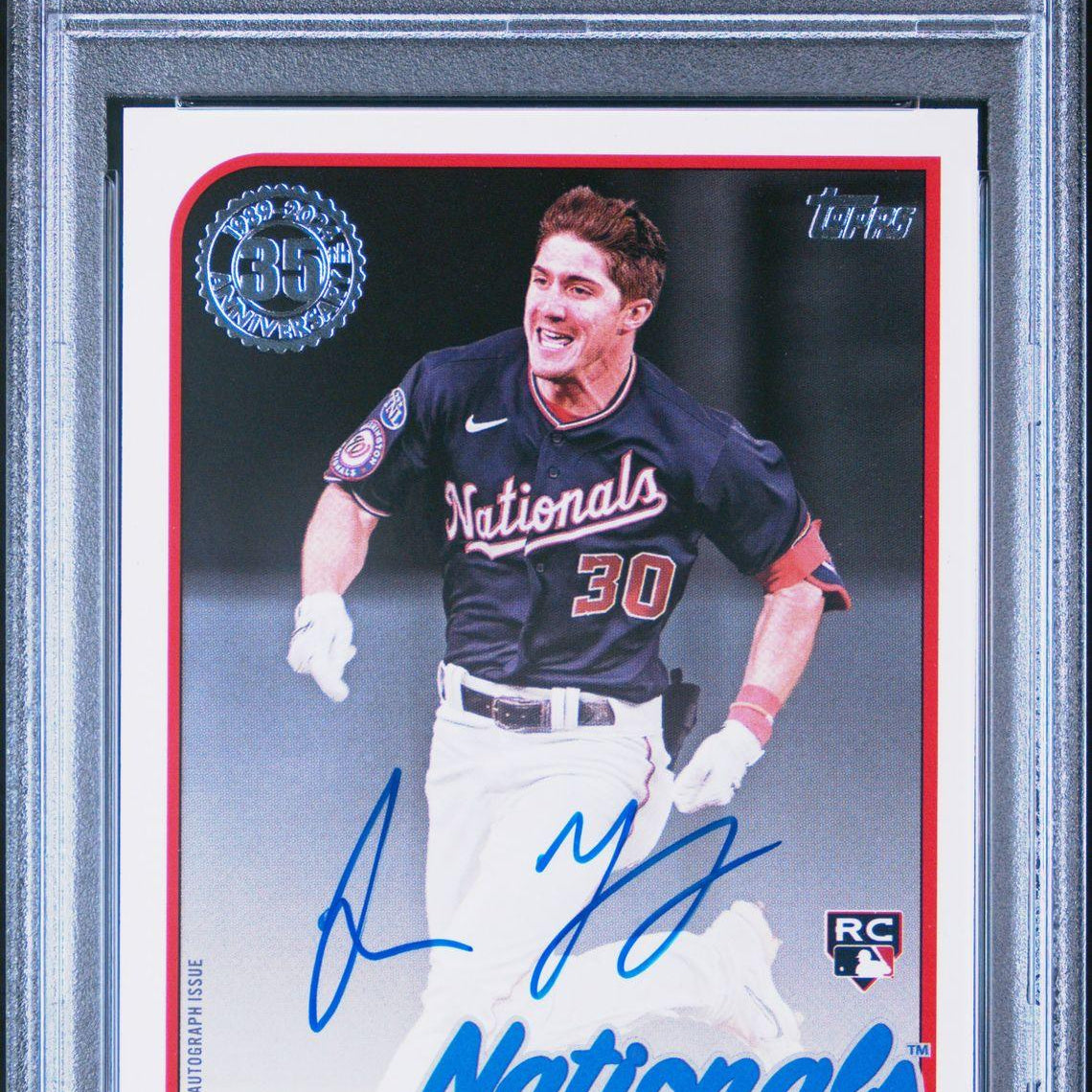 2024 Topps Update 1989 Topps Baseball Autograph #89BA2-JY Jacob Young PSA 9 - LoCo Collectables