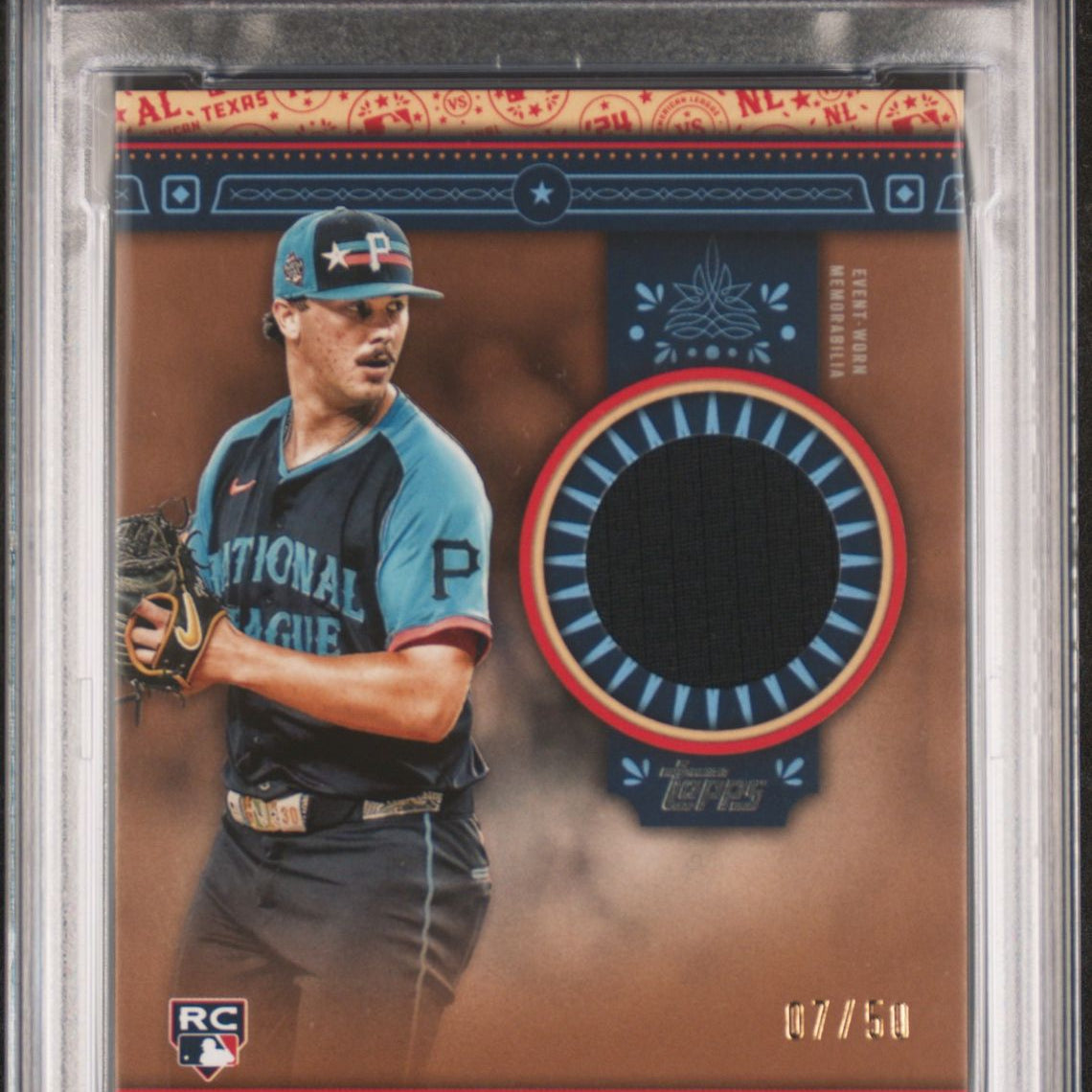 2024 Topps Update All-Star Stitches Relic Gold #ASR-PS Paul Skenes Rookie PSA 10 (POP 1) - LoCo Collectables