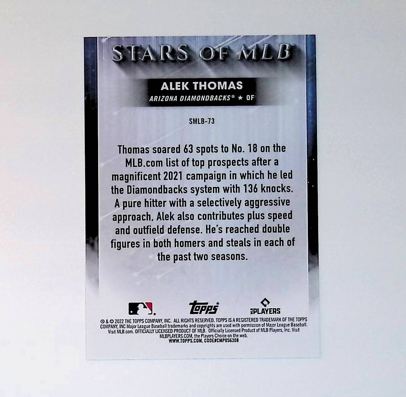 Alek Thomas 2022 Topps Stars of MLB #SMLB-73 (Rookie Card) - LoCo Collectables