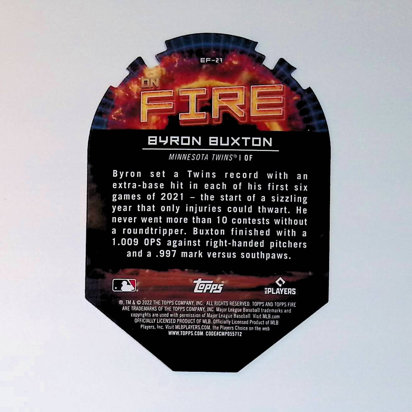 Byron Buxton 2022 Topps Fire En Fuego #EF-27 - LoCo Collectables