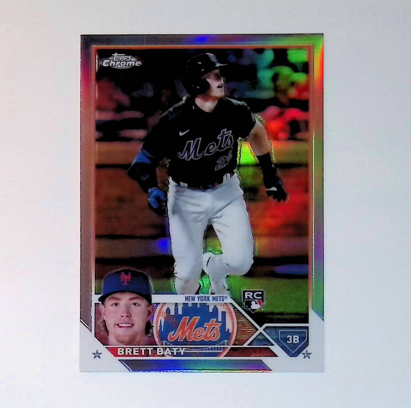 Brett Baty 2023 Topps Chrome Refractors #204 (Rookie Card) - LoCo Collectables