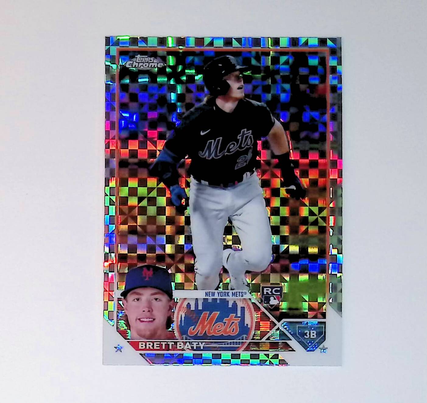 Brett Baty 2023 Topps Chrome X-Fractor #204 (Rookie Card) - LoCo Collectables