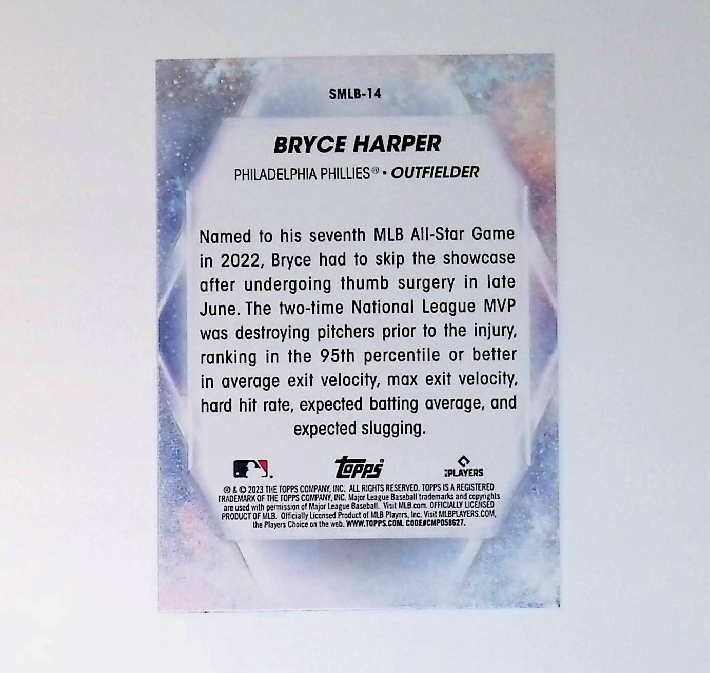 Bryce Harper 2023 Topps Stars of MLB #SMLB-14 - LoCo Collectables