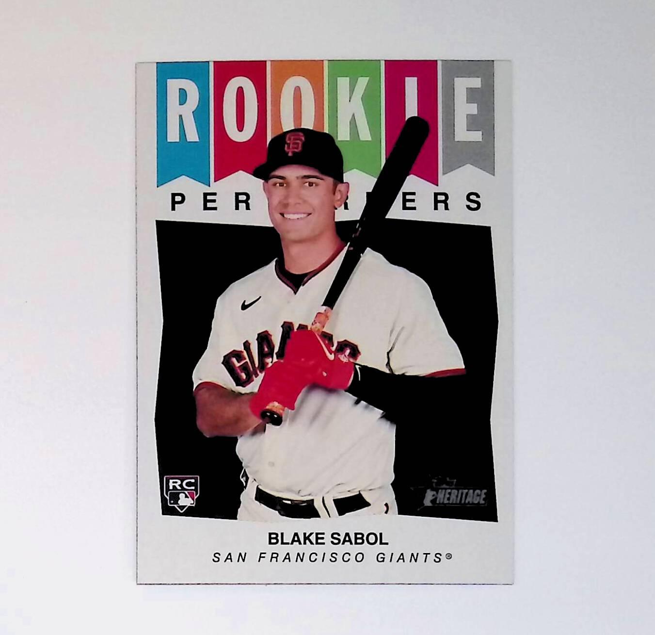 Blake Sabol 2023 Topps Heritage Rookie Performers #RP-13 (Rookie Card) - LoCo Collectables
