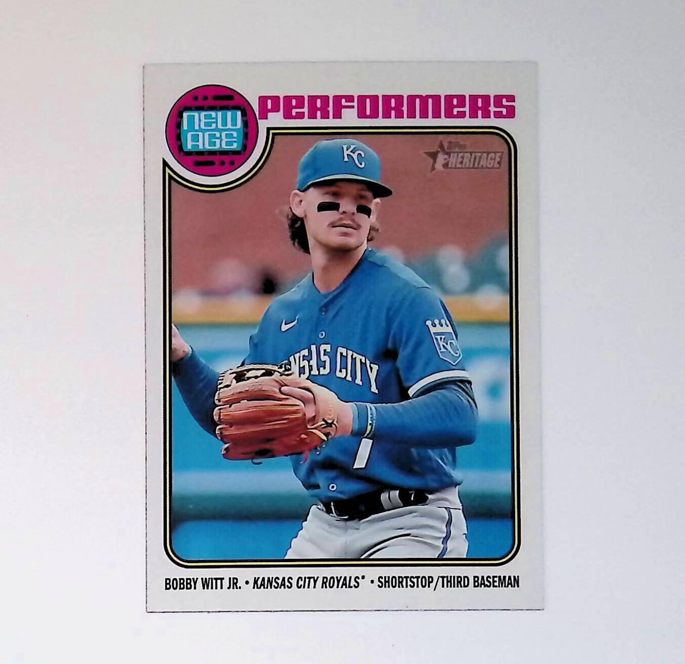 Bobby Witt Jr 2023 Topps Heritage New Age Performers #NA-16 - LoCo Collectables