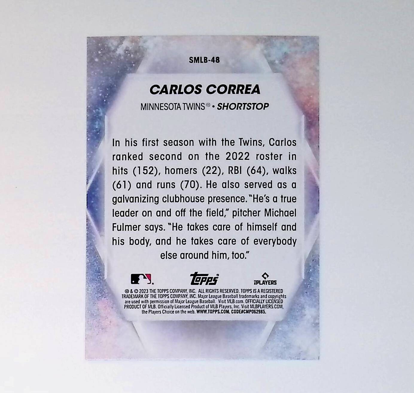 Carlos Correa 2023 Topps Stars of MLB #SMLB-48 - LoCo Collectables