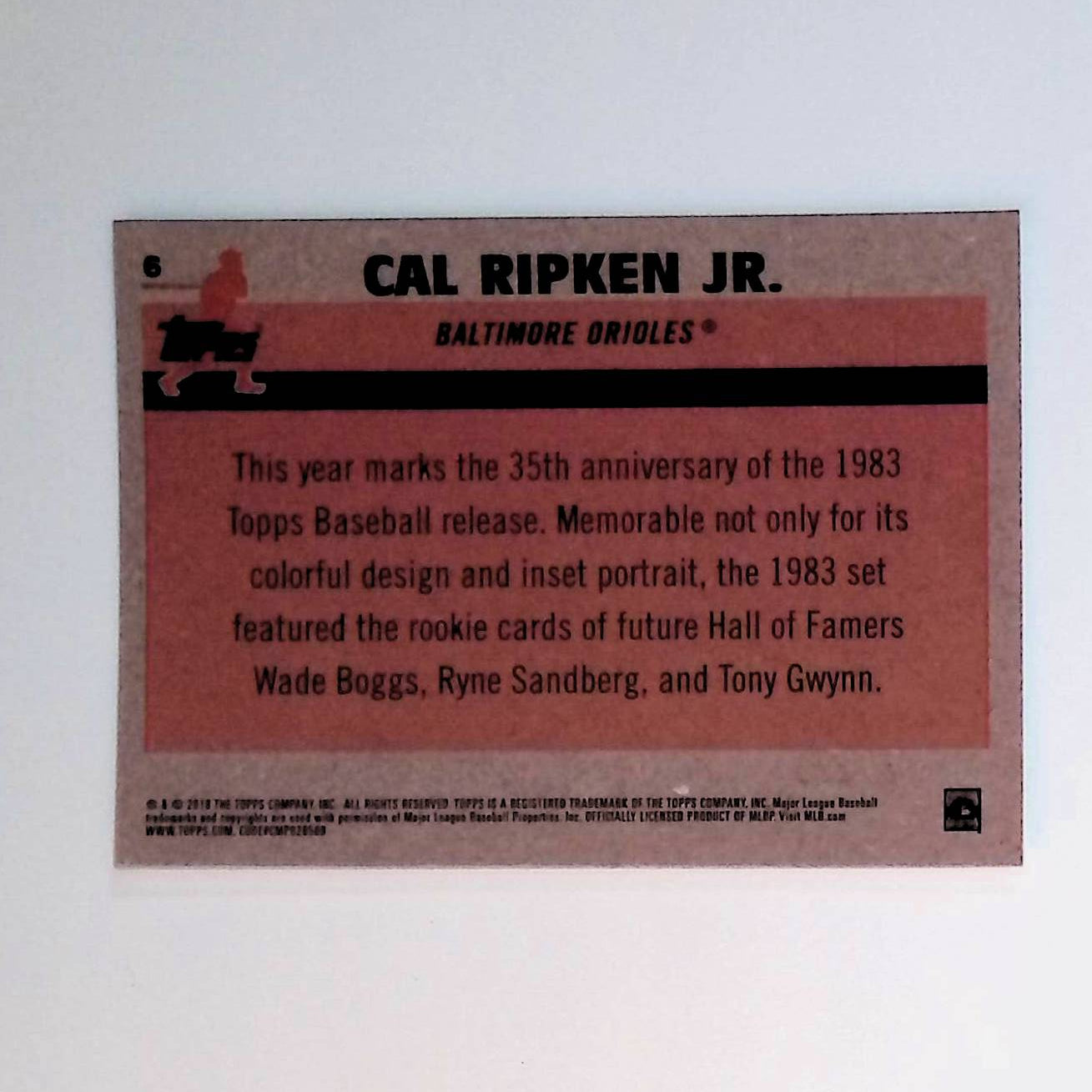 Cal Ripken Jr 2018 Topps '83 Topps Silver Pack Chrome #6 - LoCo Collectables