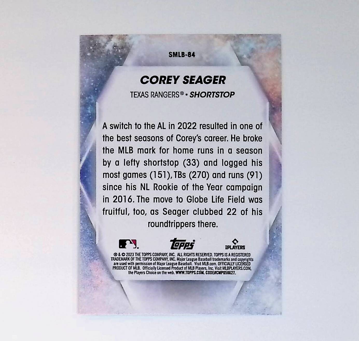 Corey Seager 2023 Topps Stars of MLB #SMLB-84 - LoCo Collectables