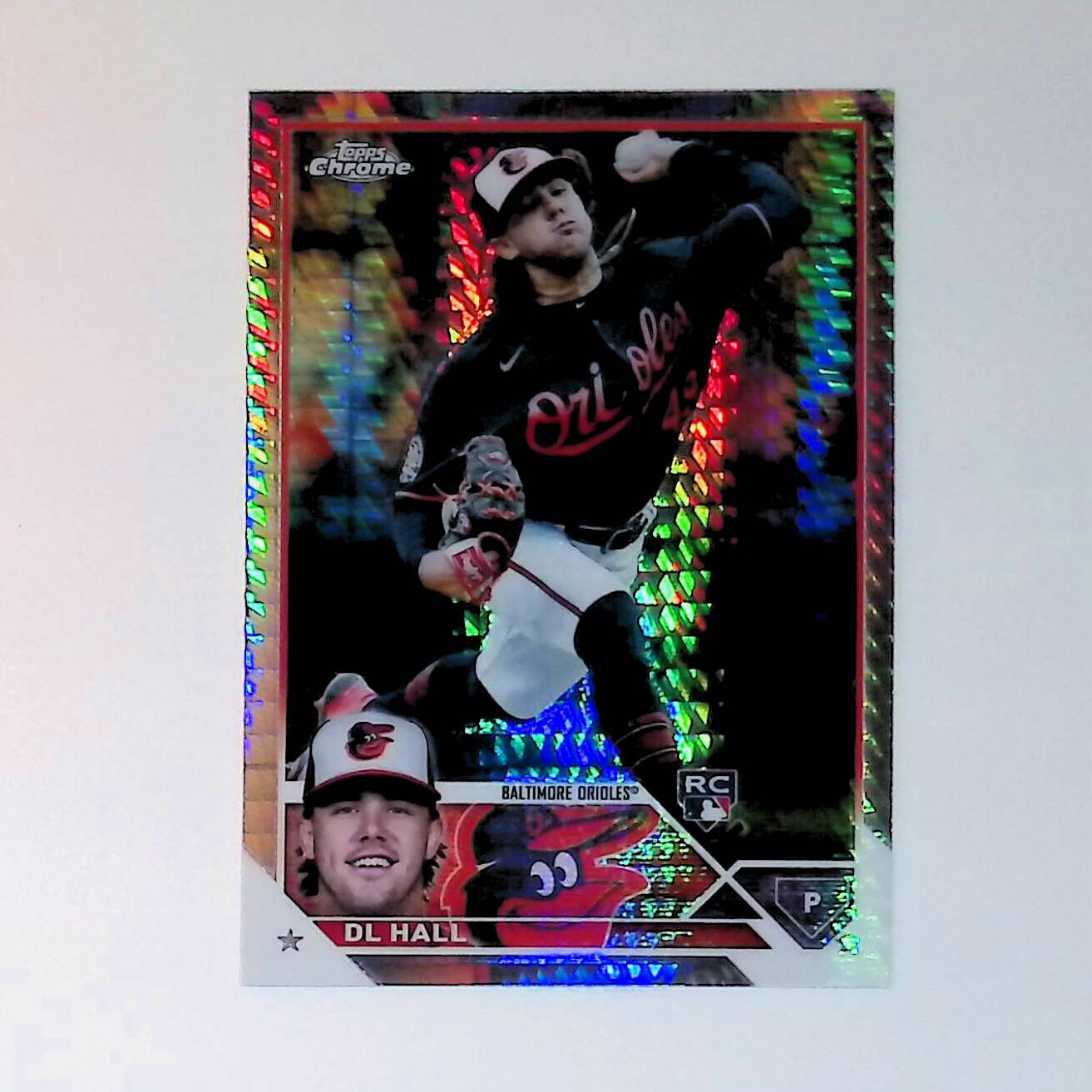 DL Hall 2023 Topps Chrome Prism Refractors #10 (Rookie Card) - LoCo Collectables