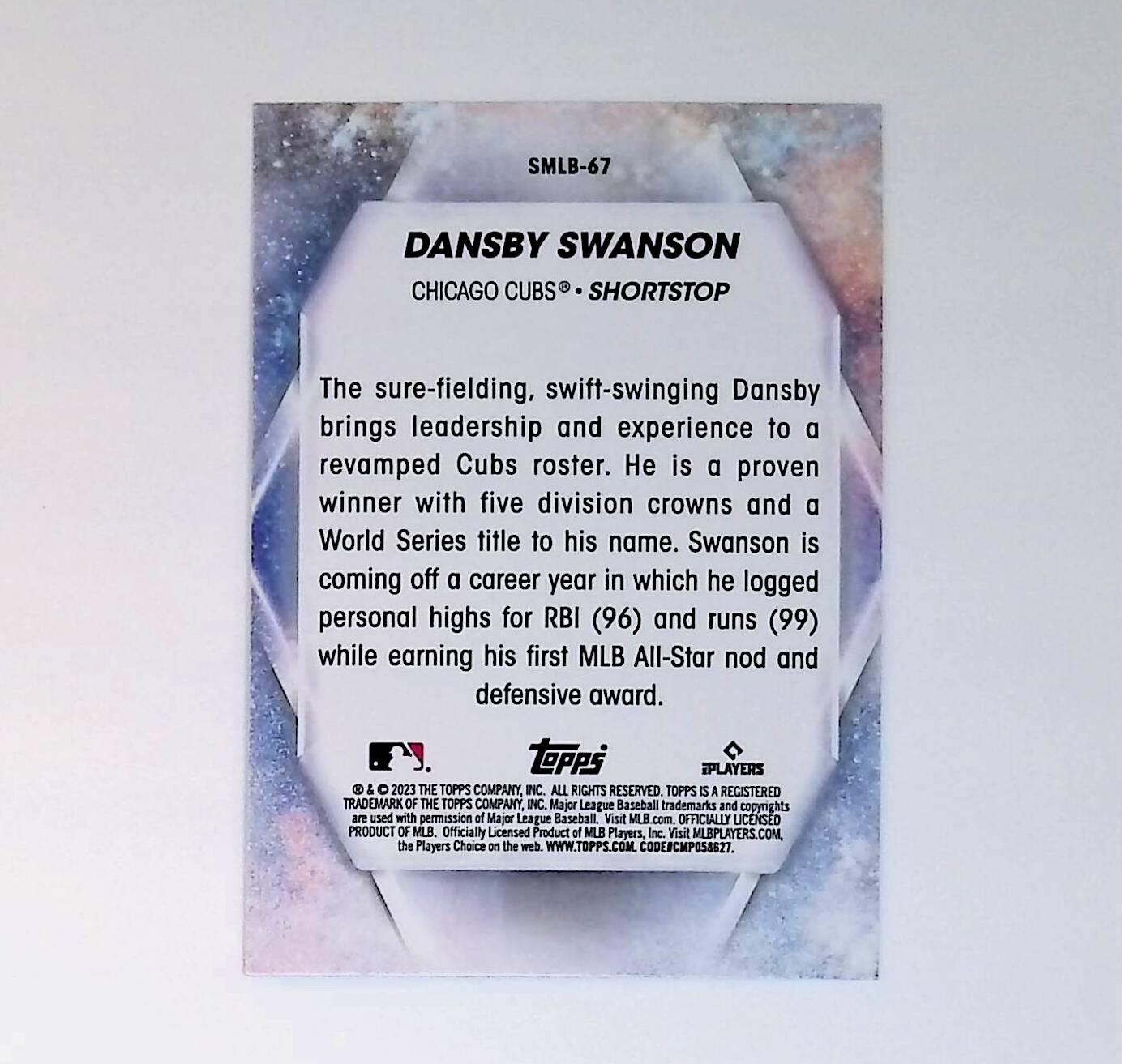 Dansby Swanson 2023 Topps Stars of MLB #SMLB-67 - LoCo Collectables