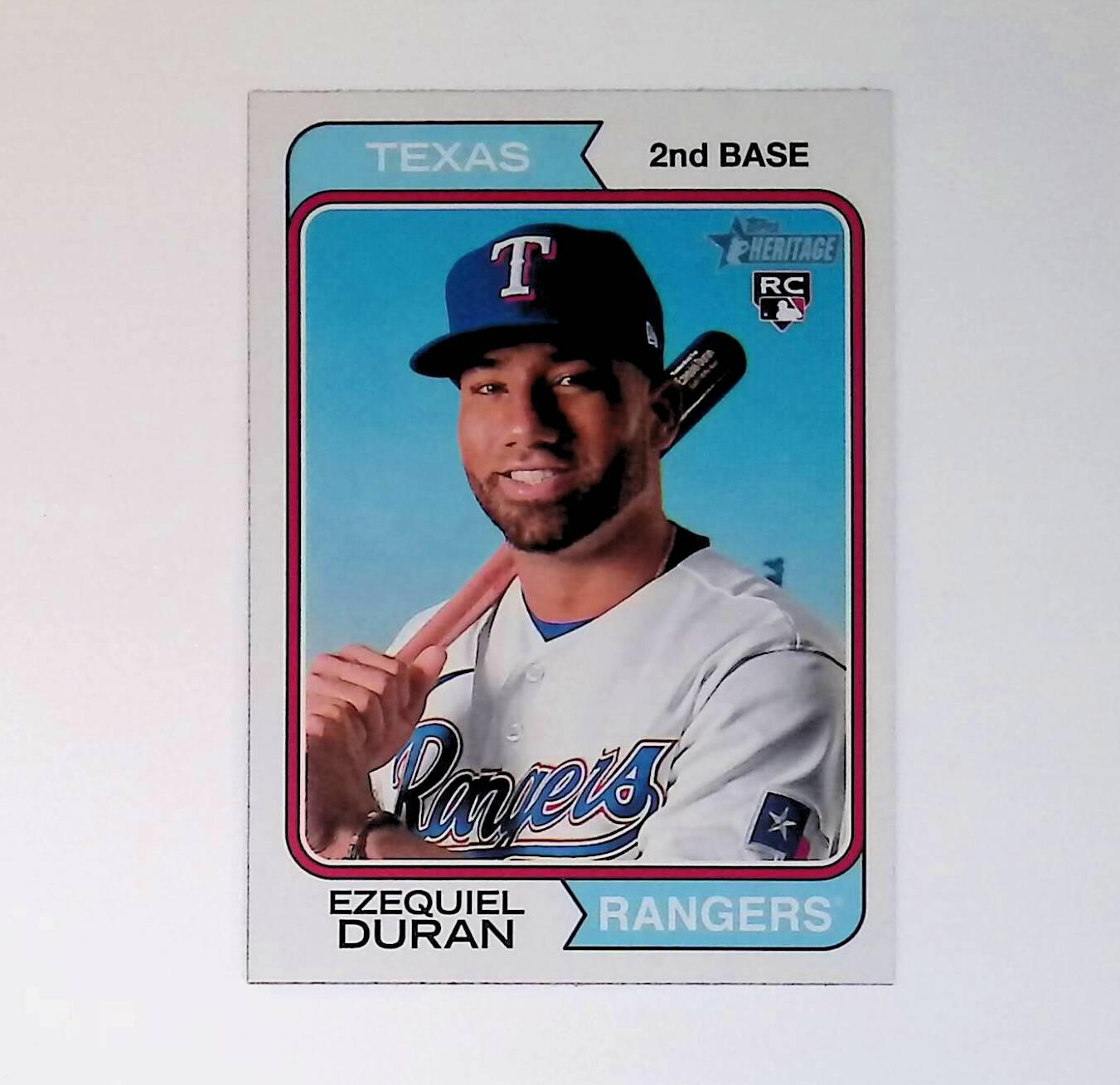 2023 Topps Heritage #31 Ezequiel Duran Rookie - LoCo Collectables