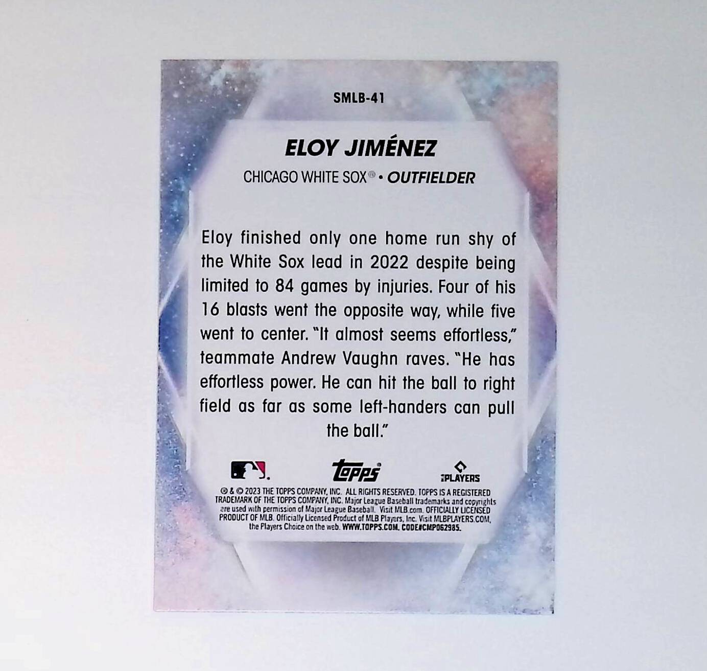 Eloy Jimenez 2023 Topps Stars of MLB #SMLB-41 - LoCo Collectables