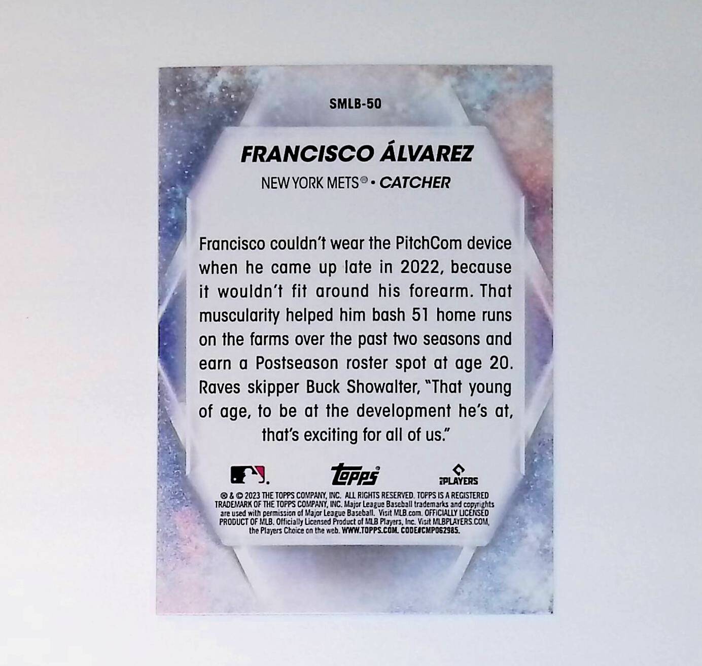 Francisco Alvarez 2023 Topps Stars of MLB #SMLB-50 (Rookie Card) - LoCo Collectables