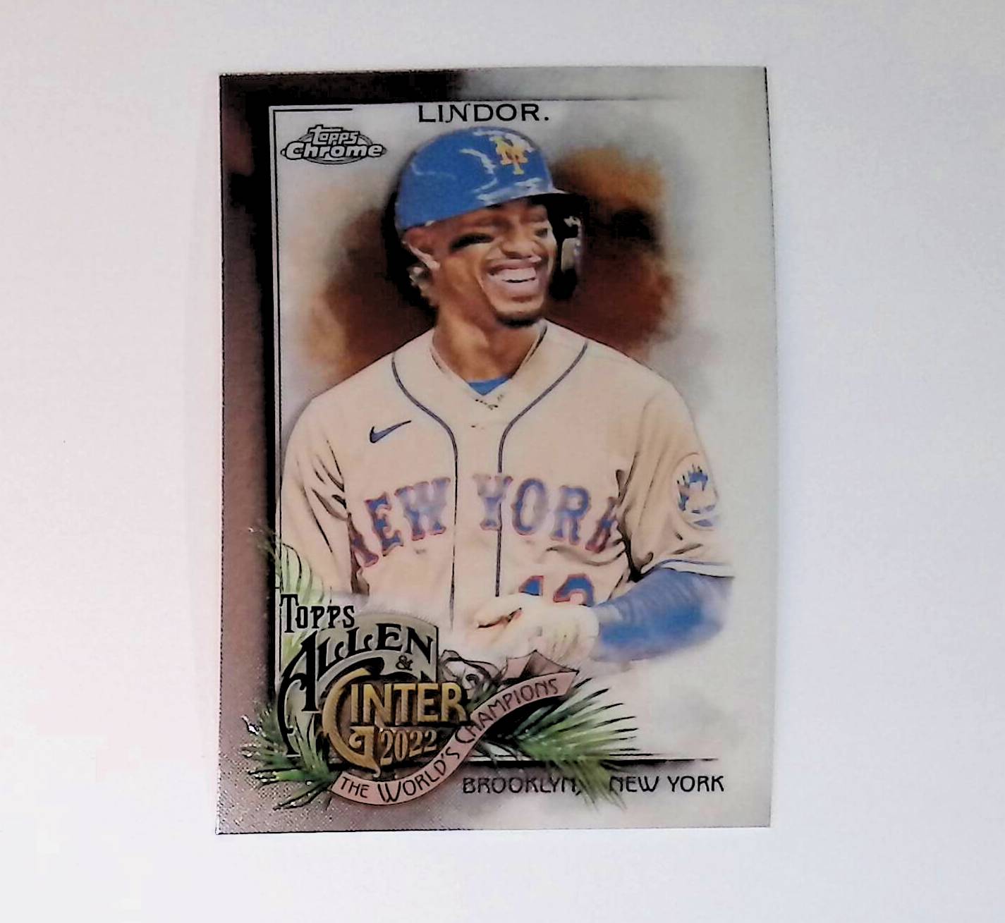 2022 Topps Allen and Ginter Chrome #34 Francisco Lindor - LoCo Collectables