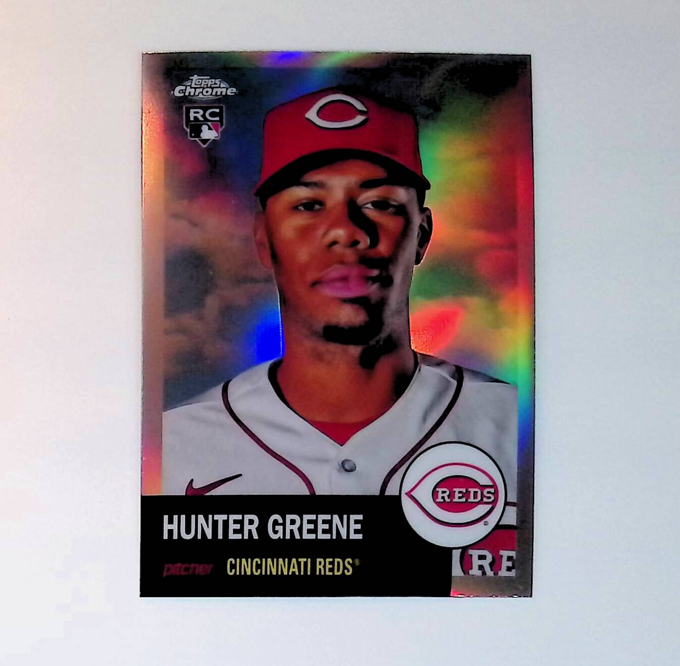 Hunter Greene 2022 Topps Chrome Platinum Anniversary Refractors #77 (Rookie Card) - LoCo Collectables