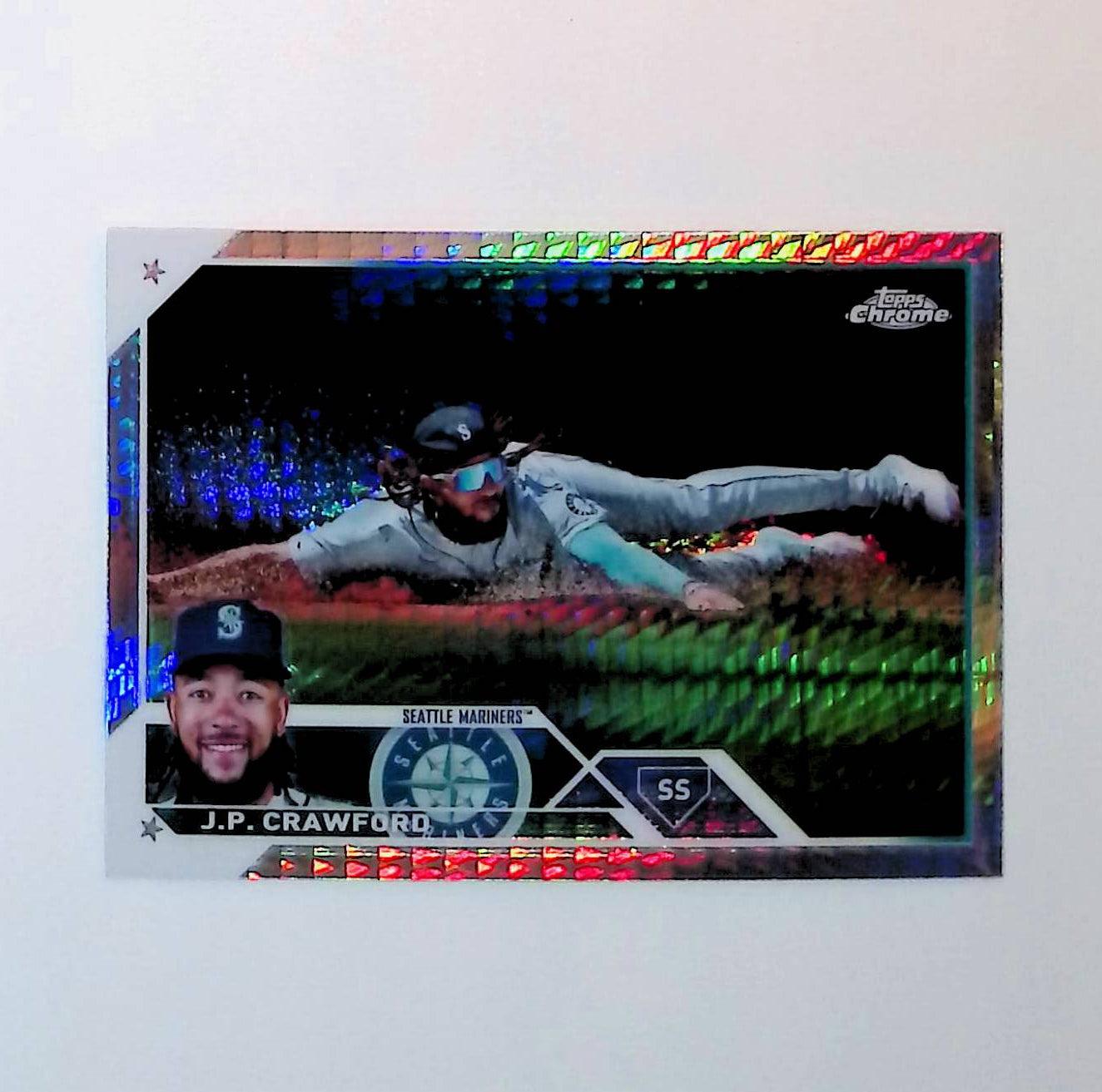 2023 Topps Chrome #156 JP Crawford Prism Refractor - LoCo Collectables