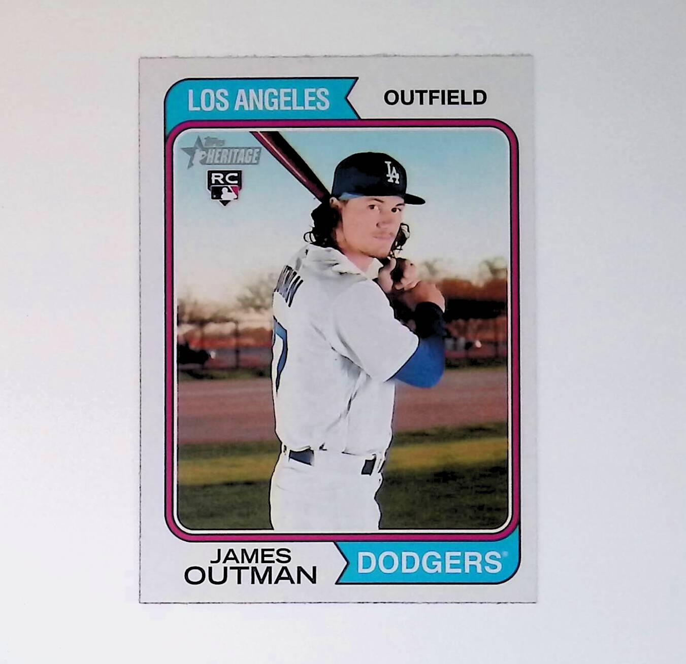 2023 Topps Heritage #93 James Outman Rookie - LoCo Collectables