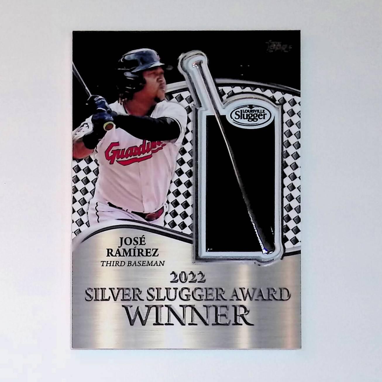 2023 Topps 2022 Silver Slugger Award Winners Commemorative Patch #SSP-JRA Jose Ramirez - LoCo Collectables