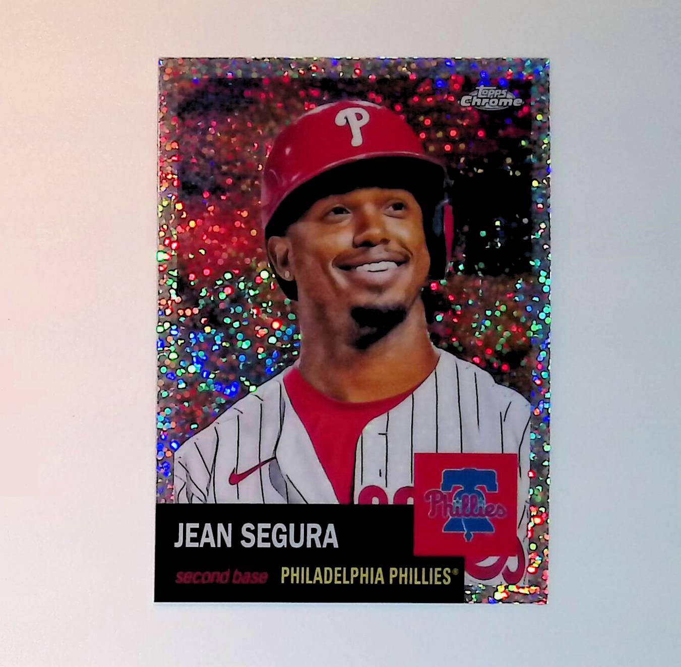 Jean Segura 2022 Topps Chrome Platinum Anniversary Speckle Refractors #499 129/150 - LoCo Collectables