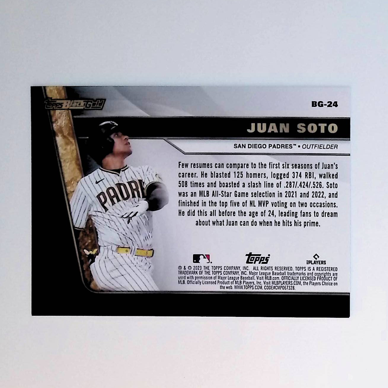 Juan Soto 2023 Topps Update Black Gold #BG-24 - LoCo Collectables