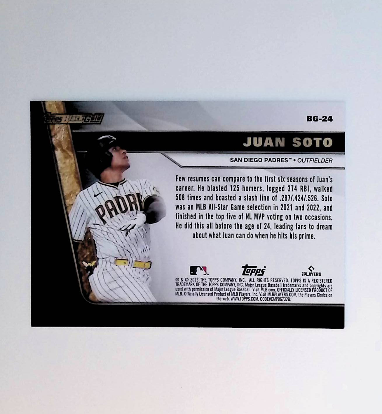 Juan Soto 2023 Topps Update Black Gold #BG-24 - LoCo Collectables