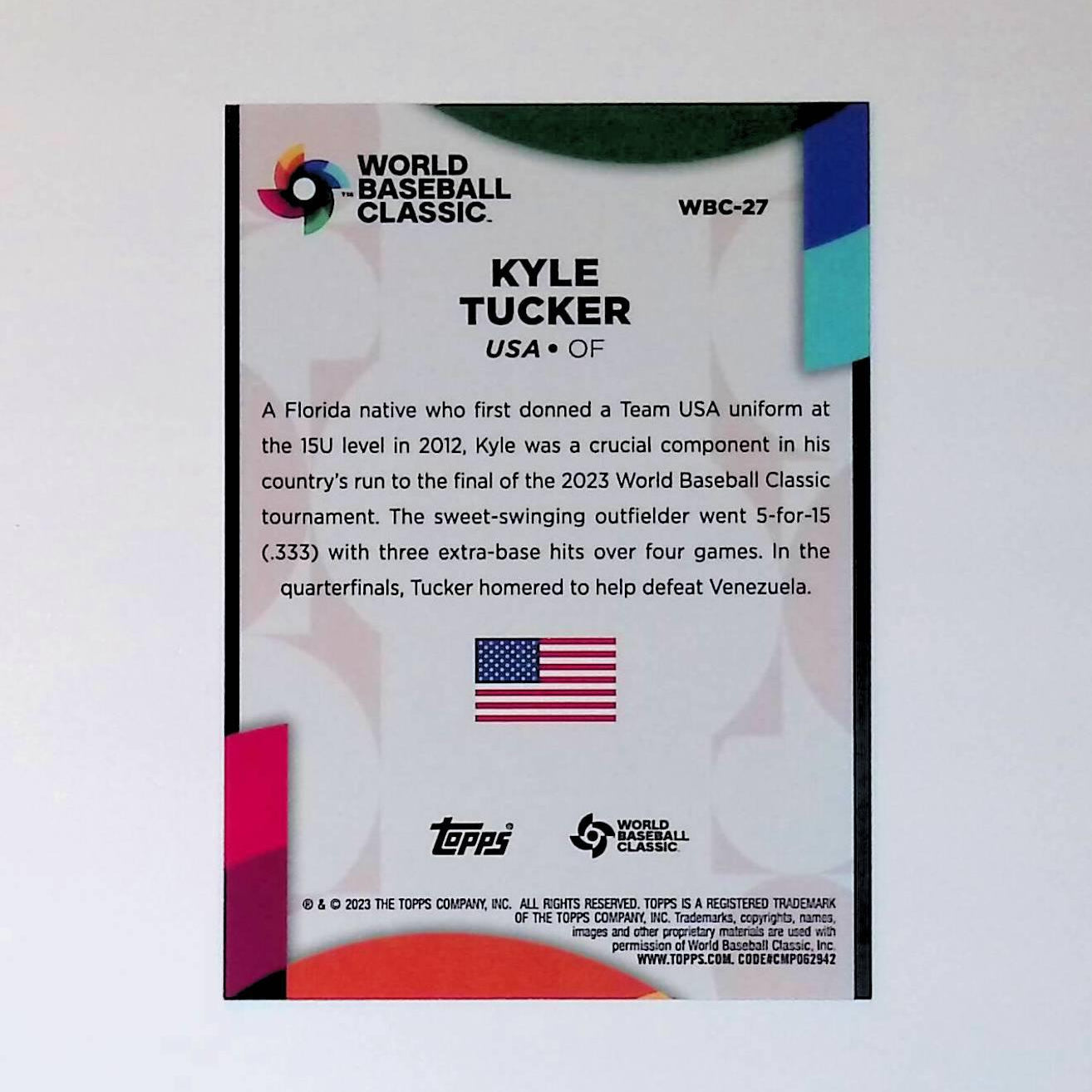 2023 Topps World Baseball Classic Stars #WBC-27 Kyle Tucker - LoCo Collectables