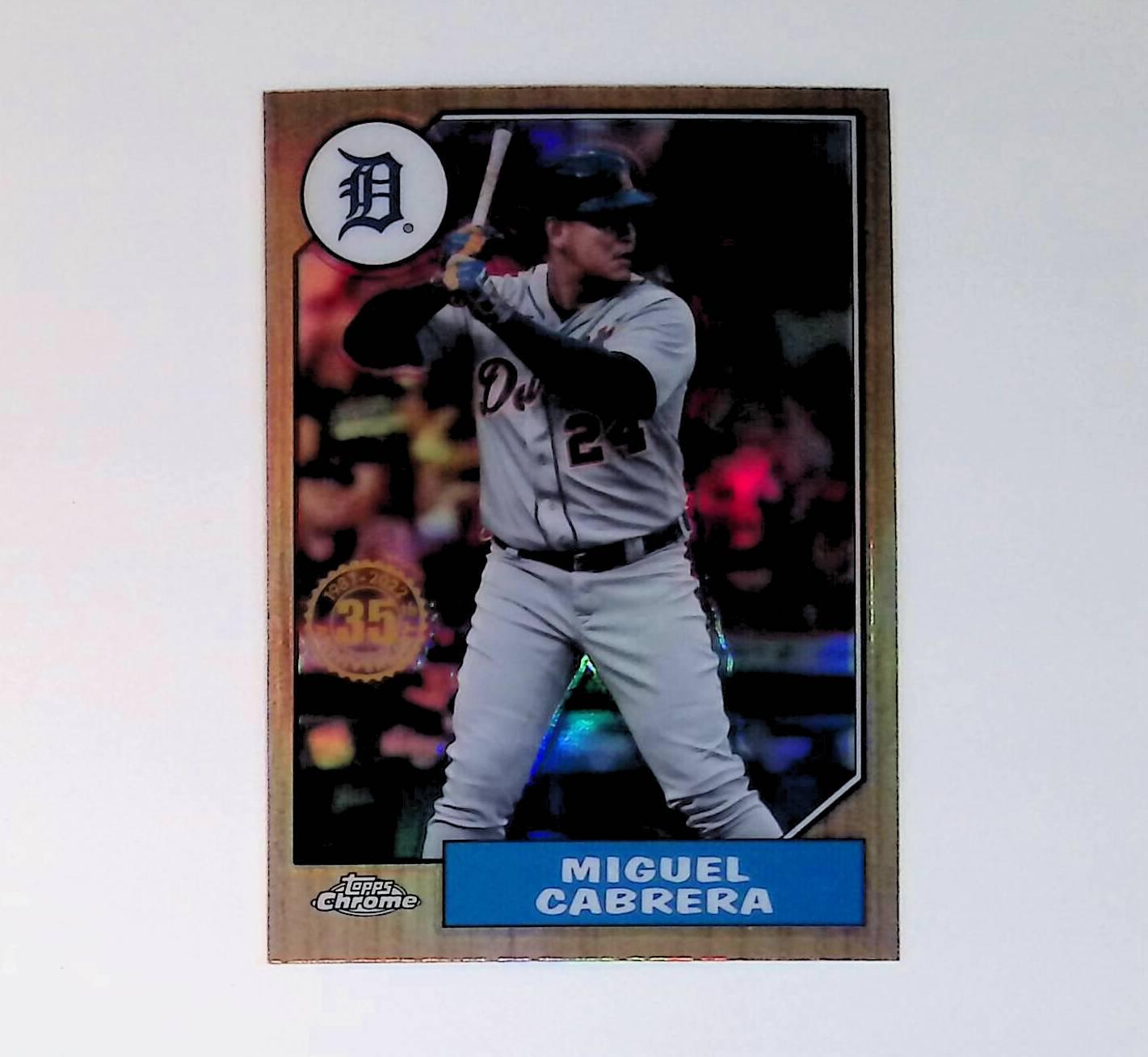 2022 Topps Chrome 1987 Topps Baseball #87BC-3 Miguel Cabrera - LoCo Collectables