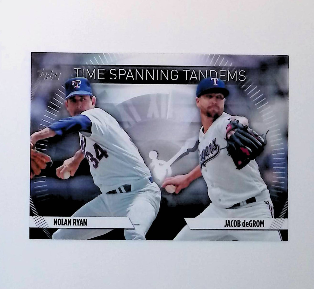 Nolan Ryan, Jacob DeGrom 2023 Topps Update Time-Spanning Tandems #TS-21 - LoCo Collectables