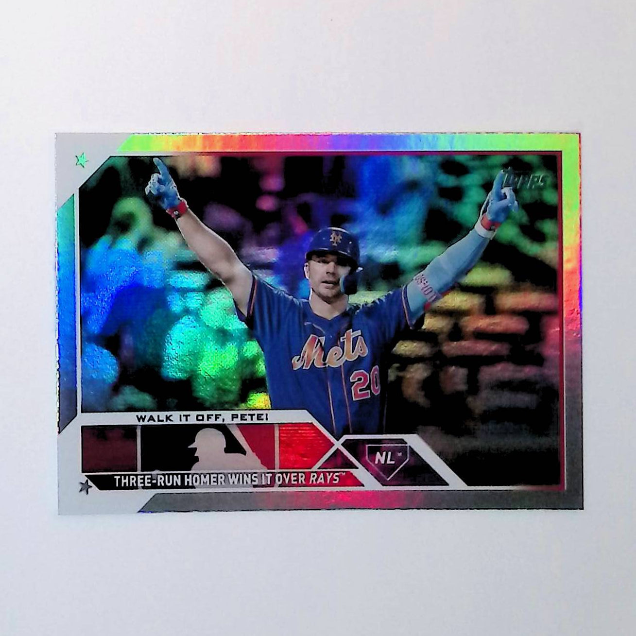 Pete Alonso "Walk it Off, Pete" 2023 Topps Update Rainbow Foil #US292 - LoCo Collectables