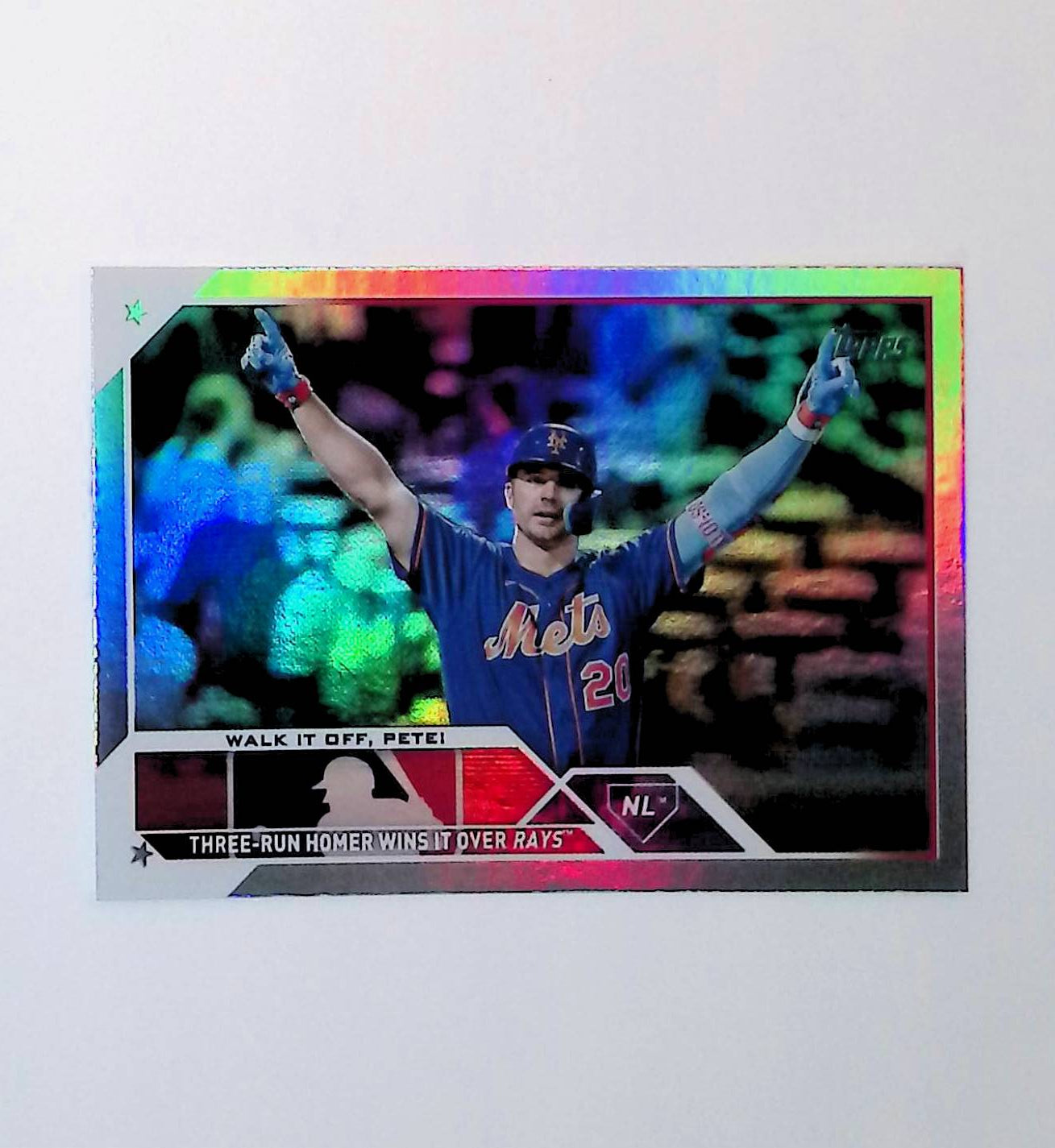 Pete Alonso "Walk it Off, Pete" 2023 Topps Update Rainbow Foil #US292 - LoCo Collectables